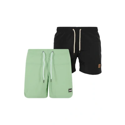 Immagine di Urban Classics Block Shorts da mare, Uomo, Taglia: Large, Vintagegreen black