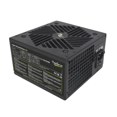 Immagine di Tecnoware Alimentatore ATX Hyper Stream Bronze 400W per PC, Ventola Silenziosa 12 cm, 1 connettore 24 Poli, V 4+4 6+2 PCI E, 2 connettori Molex, 4 SATA