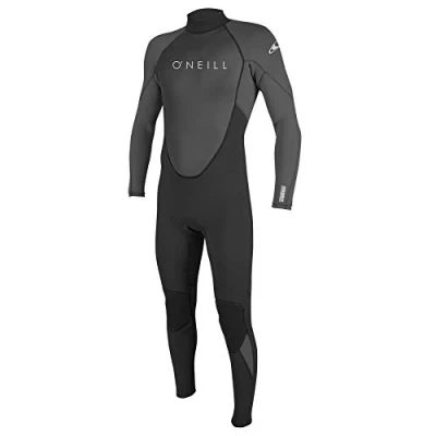 Immagine di O&#039;Neill Reactor 2 Muta Intera con Cerniera Posteriore da 3/2 mm, Uomo, Nero/Grafite, LS