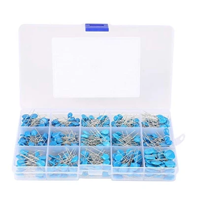 Immagine di 450PCS Kit di Assortimento Condensatori, 15 valore 3KV 100PF a 1000 PF per Dischi ceramici ad Alta Tensione