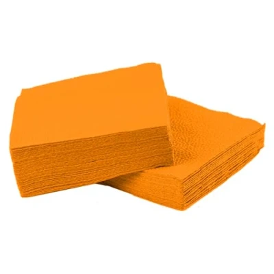 Immagine di Caterello Gamma di tovaglioli 33 x cm pranzo 4 e 8 volte 40 cena 24 cocktail pieghe (arancione, cm, volte)