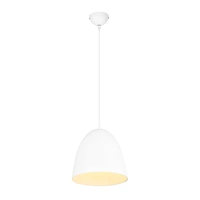 Immagine di Reality, Sospensione, Tilda 1xE27, max.40,0 W Metallo, bianco opaco, Finitura: opaco Ø:25,0cm, A:150,0cm IP20,Senza illuminante,Regolabile in altezza