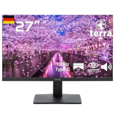 Immagine di Terra 2748W Monitor ERP E (A G) 68.6 cm (27 pollici) 1920 x 1080 Pixel 16:9 5 ms HDMI ™, DisplayPort, USB C®, Presa cuffie IPS LCD