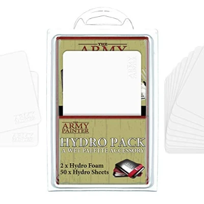 Immagine di The Army Painter Hydro Pack per Wet Palette Set di Ricarica con 50 Pellicole e 2 Spugne la Tavolozza Umida Pittura Modelli in Miniatura