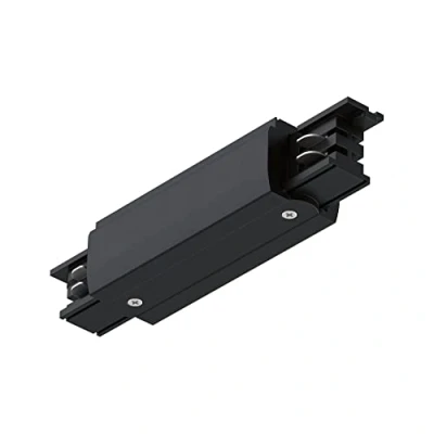 Immagine di Paulmann 91366 ProRail3 alimentazione centrale 167 x 35 mm max. 3.680 W, sistema di binari per soffitto, in metallo, plastica, colore nero, Mid Feed Black