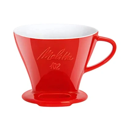 Immagine di Melitta 218974 Filtro da caffè in porcellana Dimensione 102 Rosso