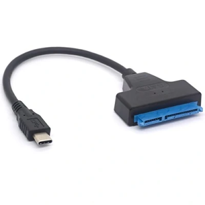 Immagine di cavo adattatore da USB C a SATA, tipo SATA III, per hard disk 3 HDD e SSD, 7+15 pin 2,5&quot; con Thunderbolt