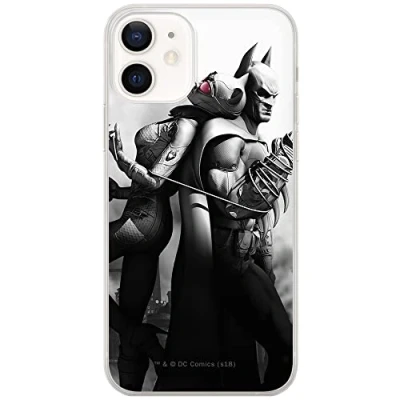 Immagine di ERT GROUP custodia per cellulare Apple Iphone 12/12 PRO originale e con licenza ufficiale DC, modello Batman 011 adattato in modo ottimale alla forma dello smartphone, TPU