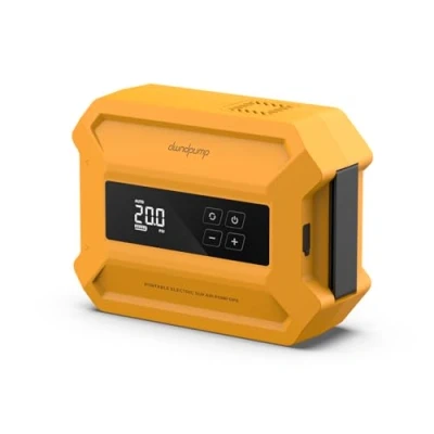 Immagine di dwndpump Pompa SUP 20PSI Alta Pressione, Ricaricabile Elettrica, Funzione Intelligente di Sgonfiaggio a Doppio Stadio, Spegnimento Automatico, Display LED, Portatile Elettrico Aria