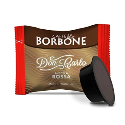 Immagine di Caffè Borbone Don Carlo, Miscela Rossa 100 Capsule Compatibili con le Macchine ad uso domestico Lavazza* A Modo Mio*