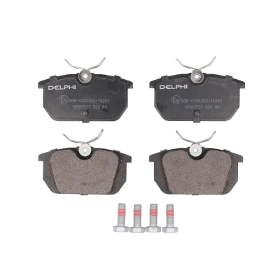 Immagine di DELPHI LP522 Kit pastiglie freno Non predisposto per contatto segnalazione usura con lamierino anticigolío accessori FIAT: Punto I Hatchback
