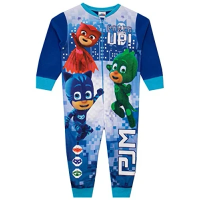 Immagine di PJ Masks Pigiami Interi a Maniche Lunghe per Ragazzi Multicolore 2 3 Anni