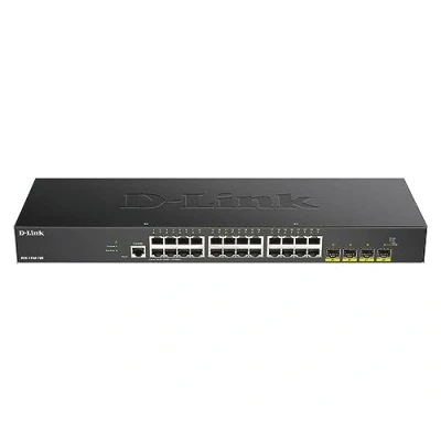 Immagine di D Link DGS 1250 28 Porte Gigabit Smart Managed Switch con 10G Uplinks, Nero