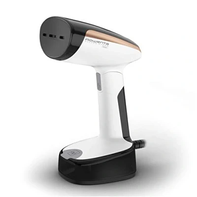 Immagine di Rowenta DR3030 Access Steam Pocket Stiratore Verticale, Pronto in 15 Sec, Ferro a Stiro Compatto e Leggero, Uccide Batteri, Rimuove Gli Allergeni, 1300 W, Acciaio Inossidabile, Nero