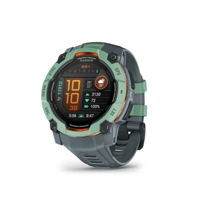 Immagine di Garmin Instinct 3, Smartwatch, 50mm, Display AMOLED 1,3&quot;, Lunetta in metallo, 10ATM, GPS Multi band, Torcia, 90+ App per lo Sport, Pay, Connect IQ, Autonomia 24 giorni (Neo Tropic &amp; Twilight)