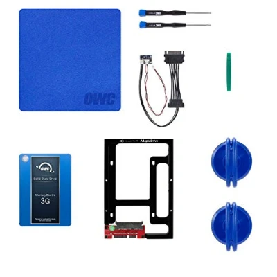 Immagine di OWC 1.0TB 3G SSD and HDD DIY Complete Bundle Upgrade Kit for Late 2009 2010 iMacs (OWCKITIM09HE1TB)
