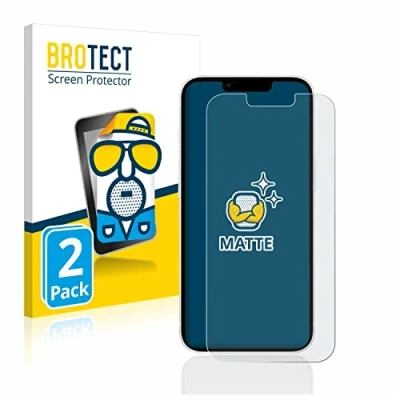 Immagine di brotect Pellicola Protettiva Opaca per Apple iPhone 13/13 Pro Anti Riflesso (2 Pezzi)