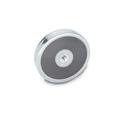 Immagine di Ganter Norm elementi Halte Magnete con filettatura interna, 1 pezzi, colore: Argento, GN 50.4 80 HF M10
