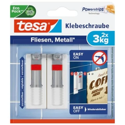 Immagine di tesa 77765 Vite adesiva regolabile Bianco Contenuto: 2 pz.