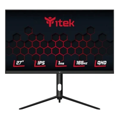 Immagine di Itek Gaming Monitor GGF 27&quot; Flat, 2560x1440 (WQHD), HDR 10, IPS, 165 Hz, 1 ms, FreeSync, G Sync, Adaptive 2xHDMI, 2x Display Port, HAS, Pivot, Flicker Free