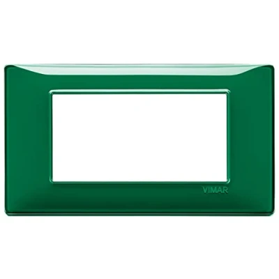 Immagine di Vimar serie piatta Piastra 4 modulo reflex smeraldo