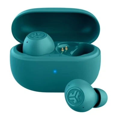 Immagine di JLab Go Pop ANC Auricolari Bluetooth ANC, 24+ h di autonomia, IP55 resistenti al sudore, microfono, chiamate chiare e connessione multipoint, Verde Petrolio