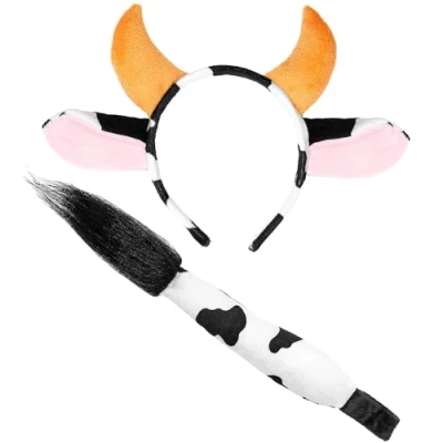 Immagine di Widmann 09736 Set di mucca per capelli e coda