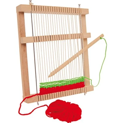 Immagine di 6889 Telaio compatto small foot in legno, incl. pettine reversibile e gomitoli lana, a partire dai 6 anni di età