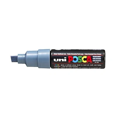 Immagine di UNI BALL POSCA PC 8 K STYLO SIMPLE GRIS ARDOISE