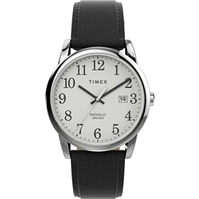 Immagine di Orologio Timex Easy Reader® da uomo con cinturino in pelle 38 mm TW2V68800