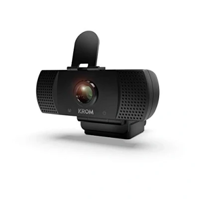 Immagine di KROM Webcam NXKROMKAM Videocamera per gaming 1080p, 30fps, microfono integrato, tripode incluido, treppiede incluso USB, Nero