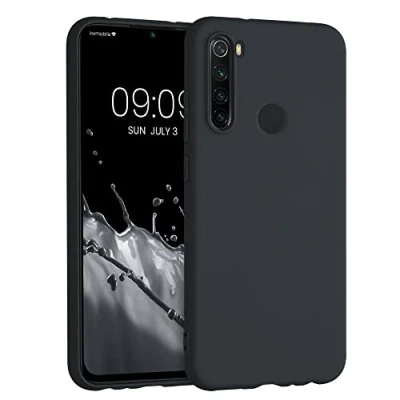 Immagine di kwmobile Custodia Compatibile con Xiaomi Redmi Note 8 (2019/2021) Cover Back Case per Smartphone in Silicone TPU Protezione Gommata blu mirtillo