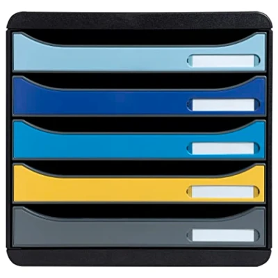 Immagine di Exacompta Rif. 3094202D BIG BOX PLUS 1 Cassetto 5 cassetti oçuvert per documento A4+ Dimensioni esterne: Profondità 34,7 x larghezza 27,8 Altezza 27,1 cm colori casuali