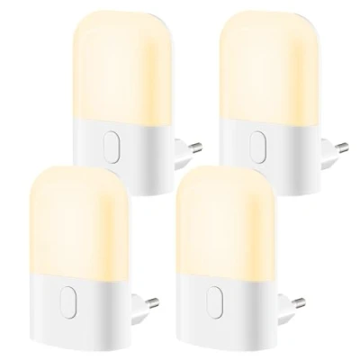 Immagine di Luce Notturna Bambini da Presa 3 Livelli Luminosità con Sensore Crepuscolare, Lampada Luci Notturne per Camera dei Bambini, Bagno, Corridoio, Cucina, Scale