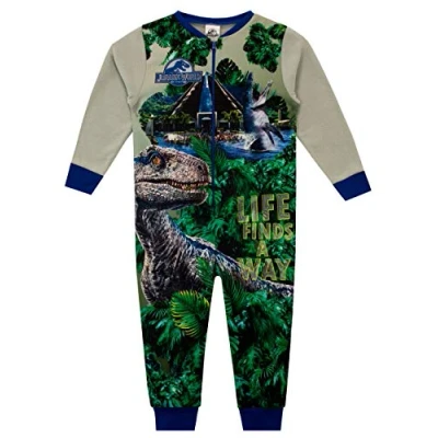 Immagine di Jurassic World Pigiami Interi a Maniche Lunghe per Ragazzi Dinosauri Multicolore 3 4 Anni