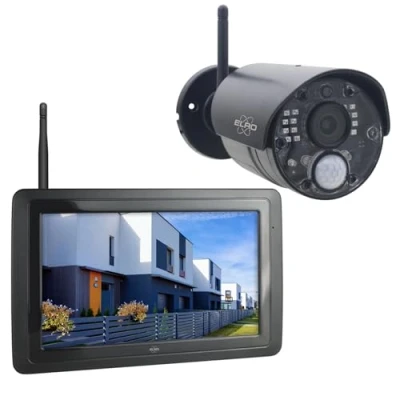 Immagine di ELRO CZ40RIPS Telecamera di sorveglianza wireless Full HD 1080p con schermo da 7&quot; e app
