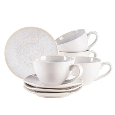 Immagine di MÄSER Set di tazze in gres FROZEN bianco, 270 ml