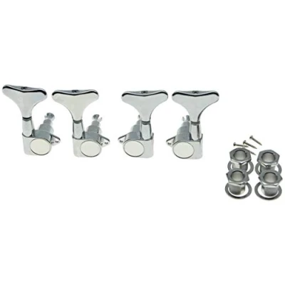Immagine di Doprop Chrome 2+2 Sigillato Bass Tuner 2L2R Chiavi di Sintonizzazione Pioli 4 Corde Basso Chitarra Testa Macchina