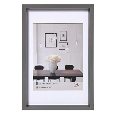 Immagine di walther designCornice per quadri in acciaio 30 x 45 cm con passe partout, cornice plastica Steel Style ES045D
