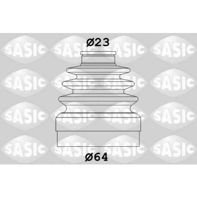 Immagine di SASIC 1904011 Soffietto Assale anteriore, sul lato del cambio RENAULT: CLIO 3, TWINGO 2