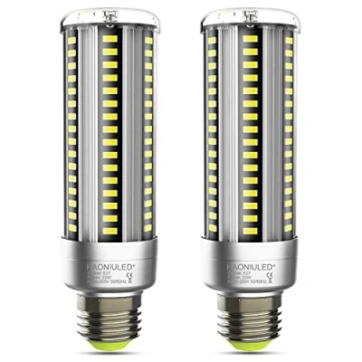 Immagine di HAONIULED 25W Lampadina LED E27 Bianco Fredda 6000K 2500LM, Equivalente 250W Lampada Alogena, Non Dimmerabile, Alta luminosità Lampadine Mais, Nessun Sfarfallio Illuminazione LED, 2 Pezzi