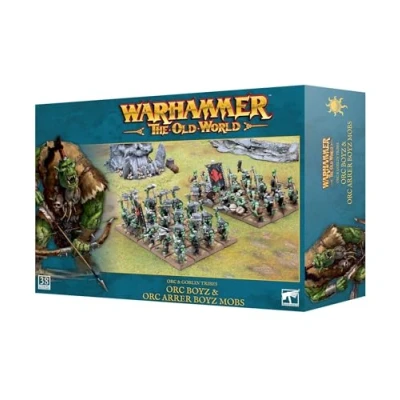 Immagine di Warhammer Games Workshop Il Vecchio Mondo Tribù Orchi e Goblin: Orc Boyz &amp; Arrer Mobs