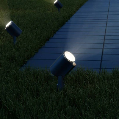 Immagine di Steinel Faretto a LED Spot Garden SC, con Picchetto di Terra, Alluminio, Antracite 7,9 W, 230 V