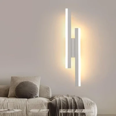 Immagine di Comely Applique da Parete Interno Moderna, 3 Temperature di Colore 3000K/4500K/6500K, 16W Lampada LED in Alluminio, a Muro per Camera Letto Soggiorno Corridoio Ufficio Scala