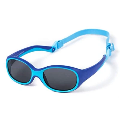 Immagine di Kiddus Occhiali Da Sole Ultra Flessibili. Realizzati in Gomma. Per Bambini, Ragazze. 2 anni. Filtro Solare UV400. Infrangibile. Senza BPA. Fascia Elastica Regolabile e Rimovibile. OUTDOOR