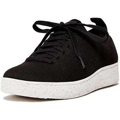 Immagine di Fitflop Rally e01 Multi Knit Trainers, Scarpe da Ginnastica Donna, Tutto Nero, 37 EU