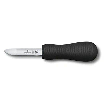Immagine di Victorinox, apriostriche con lama ricurva e manico ergonomico, lavabile in lavastoviglie, nero