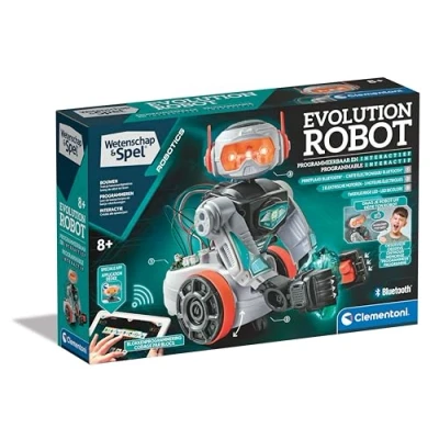 Immagine di Clementoni 56183 Wetenschap &amp; Spel Evolutie Robot Speelgoedrobot (Franse, Nederlandse Taal), Programmeerbaar, Interactief, STEM, Robotica, Educatieve Spellen 8 Jaar, Gemaakt In Italië