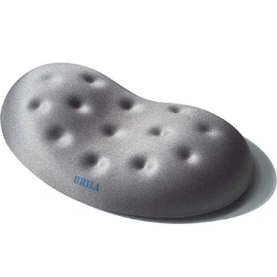 Immagine di BRILA Supporti poggiapolsi morbidi per tastiera e mouse, computer fisso portatile, lavoro in ufficio gaming, design con fori massaggianti
