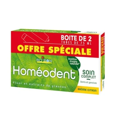Immagine di Boiron Omeodente dentifricio cura completa limone set di 2 x 75 ml